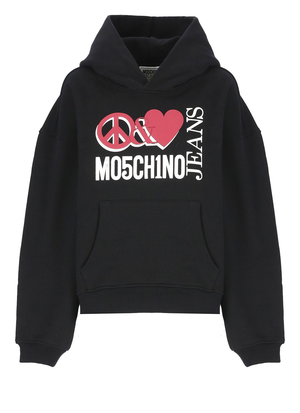 Sweatshirt with Peace and Love logo Moschino Jeans