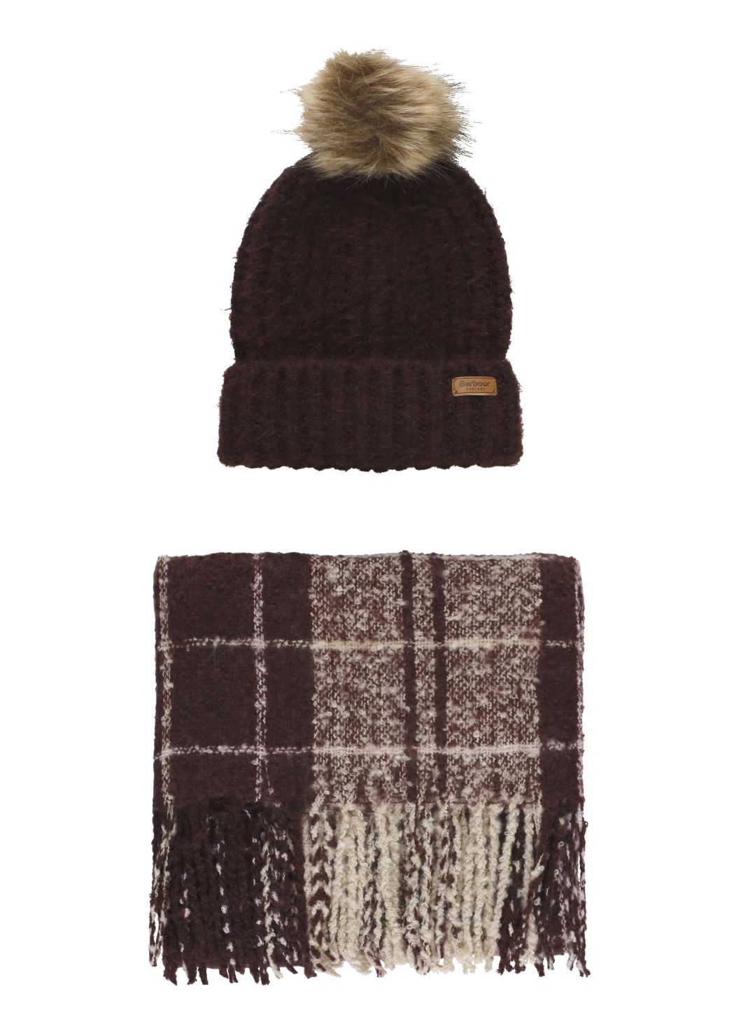 Saltburn beanie and scarf