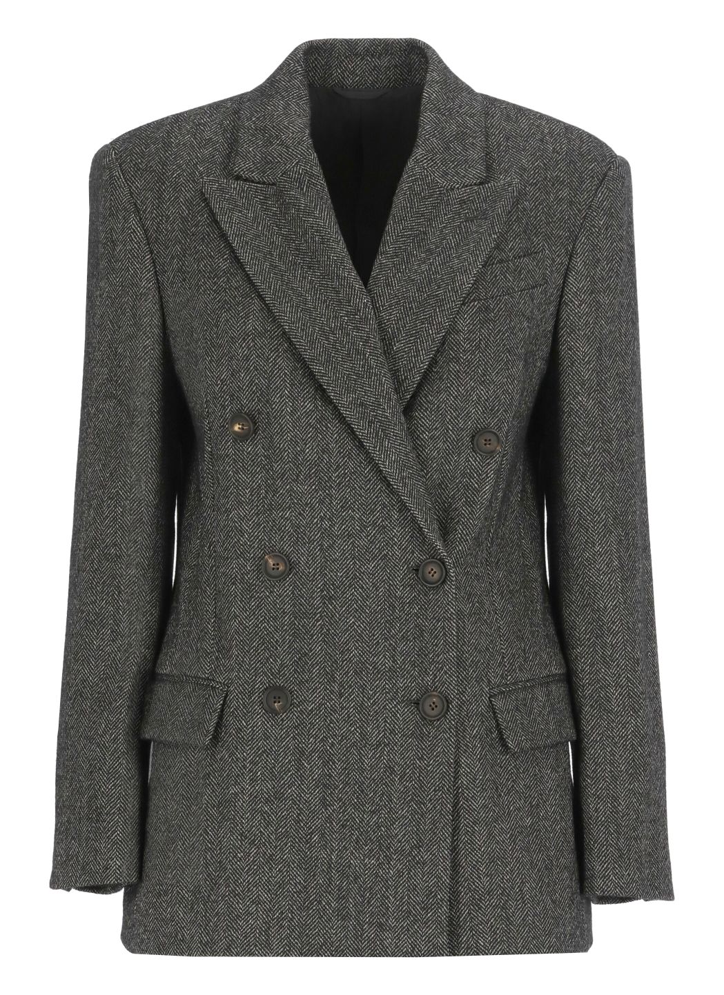 Wool double-breasted jacket