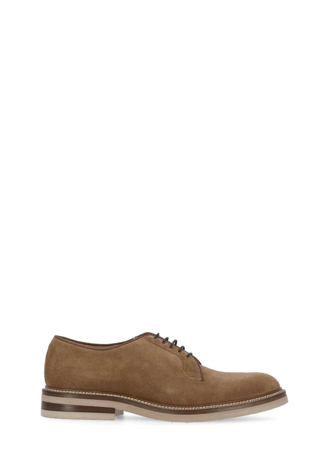 Suede leather lace-up