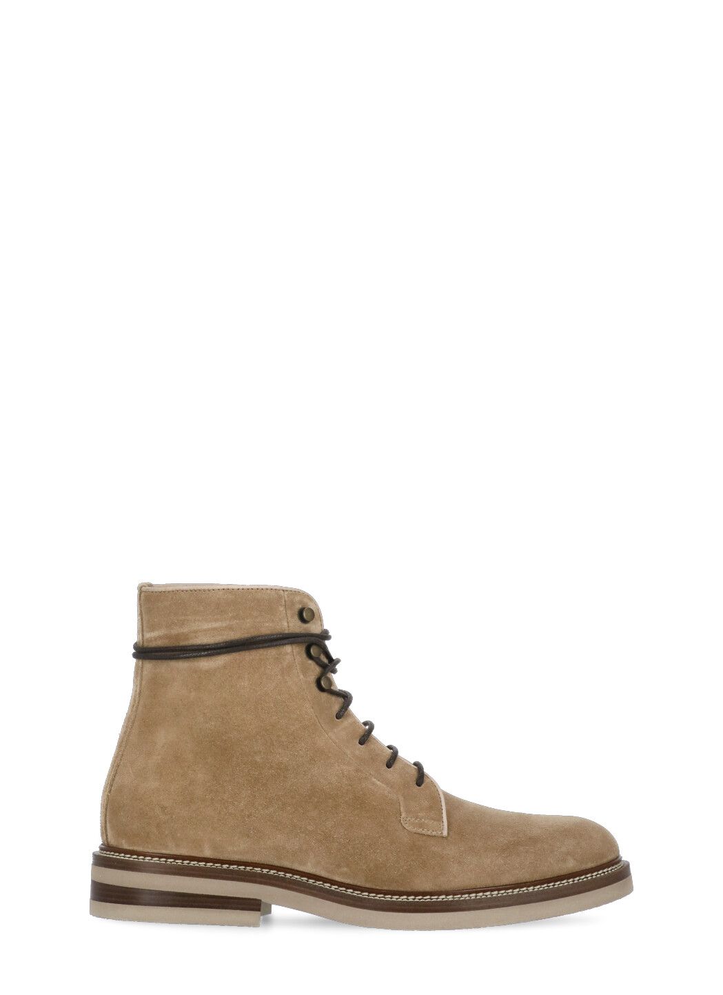 Suede leather ankle boots