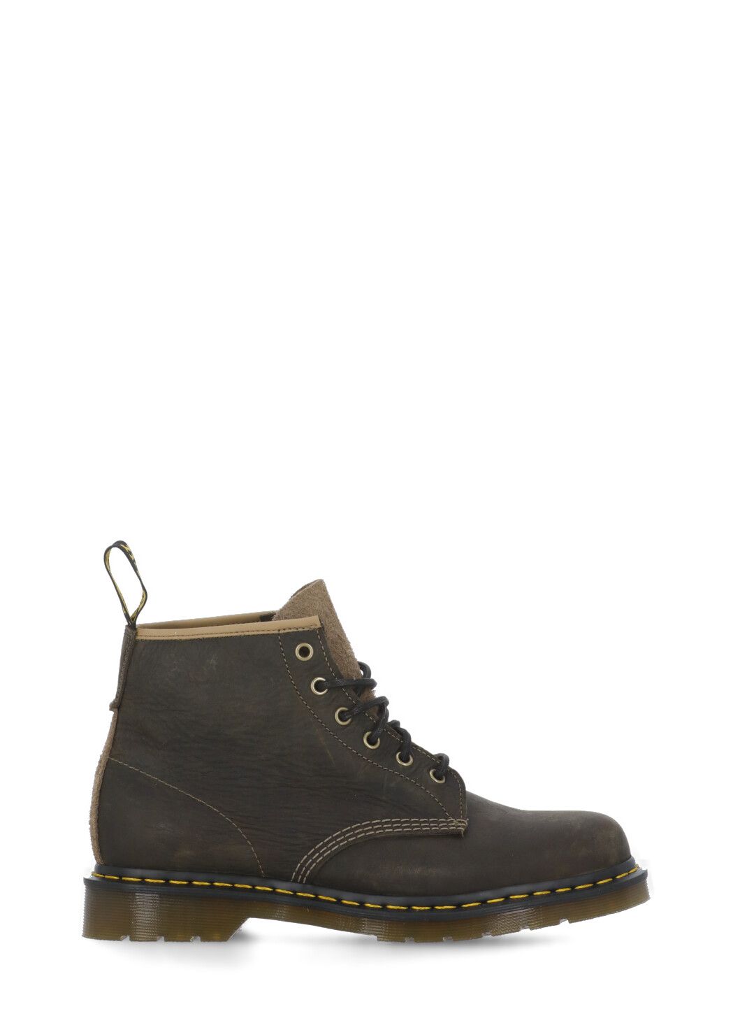 Leather lace-up boots