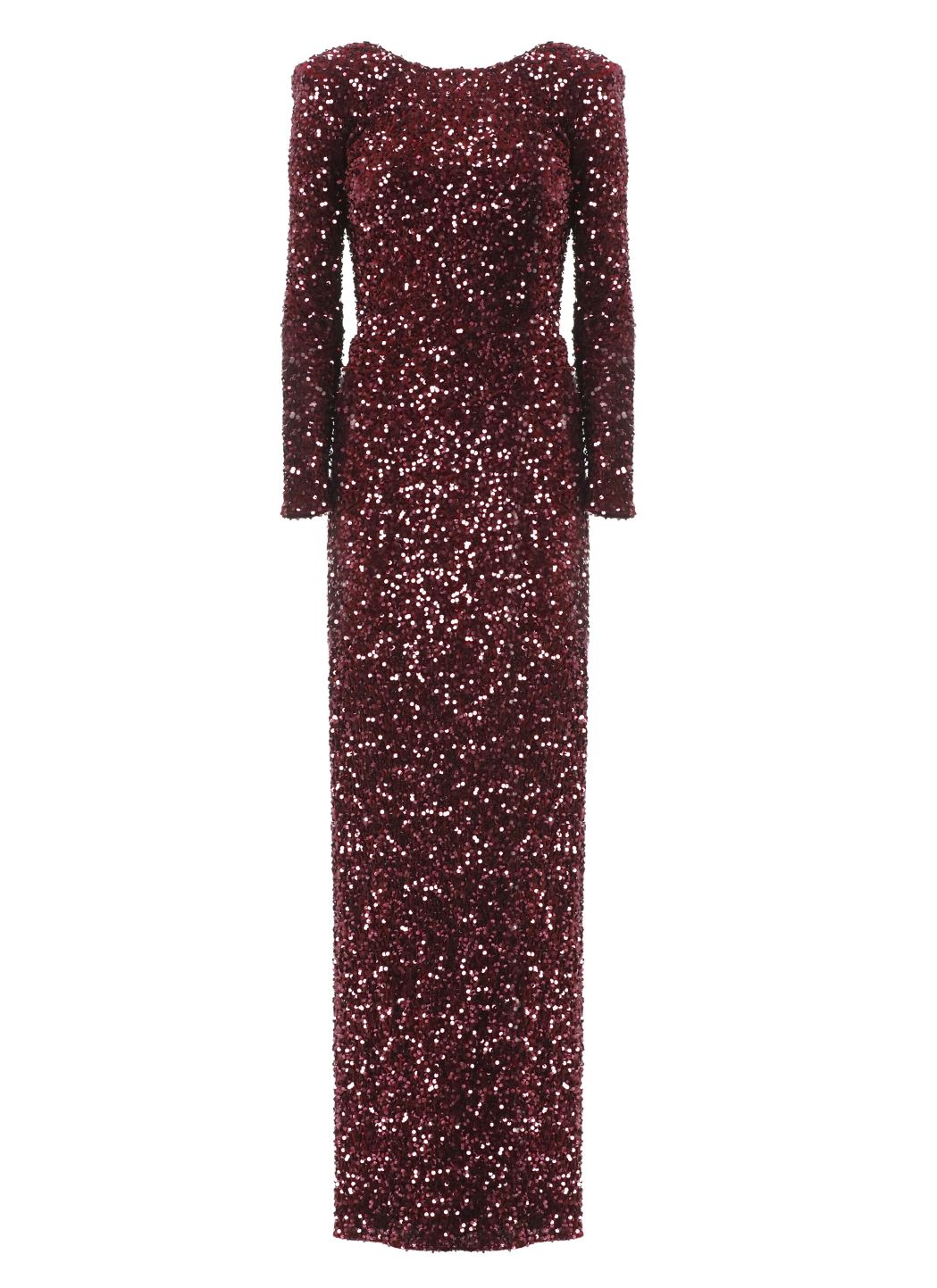 Abito red carpet con paillettes