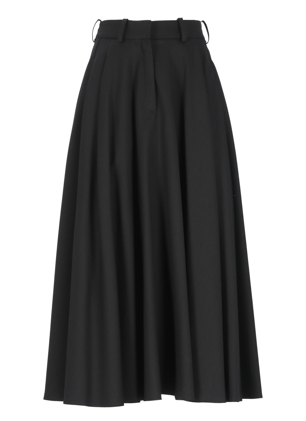 Wool pleated skirt