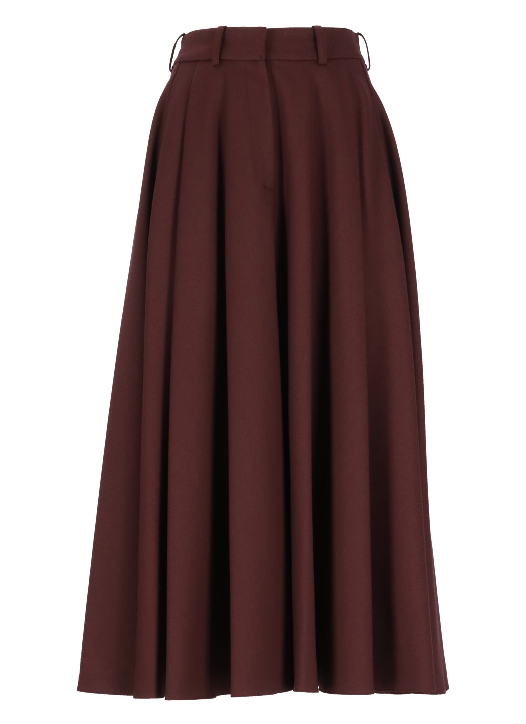 Wool pleated skirt