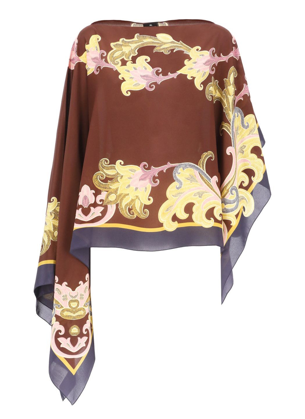 Silk poncho