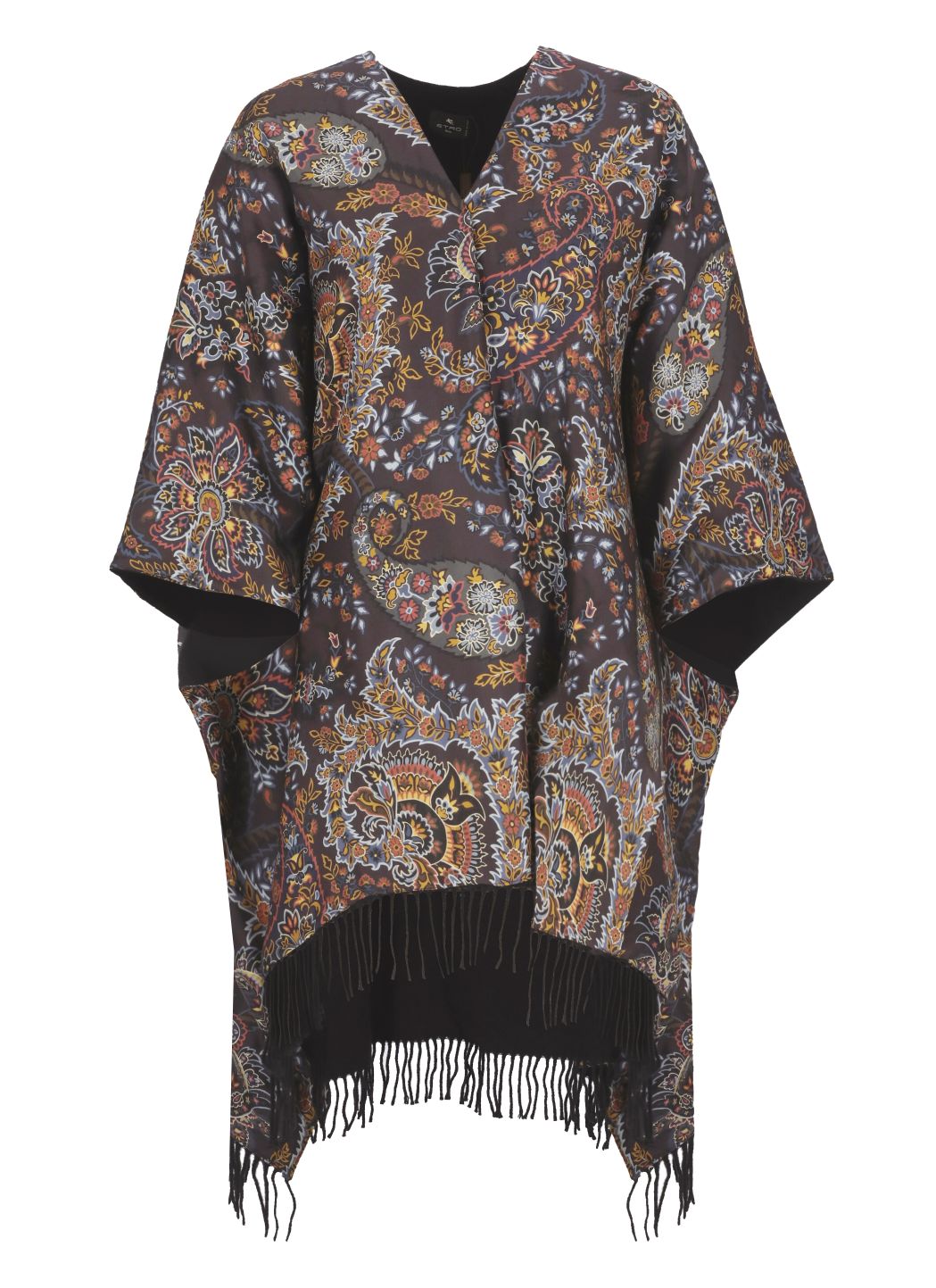 Poncho with print