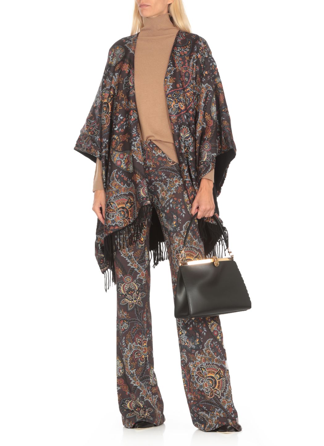 Poncho with print