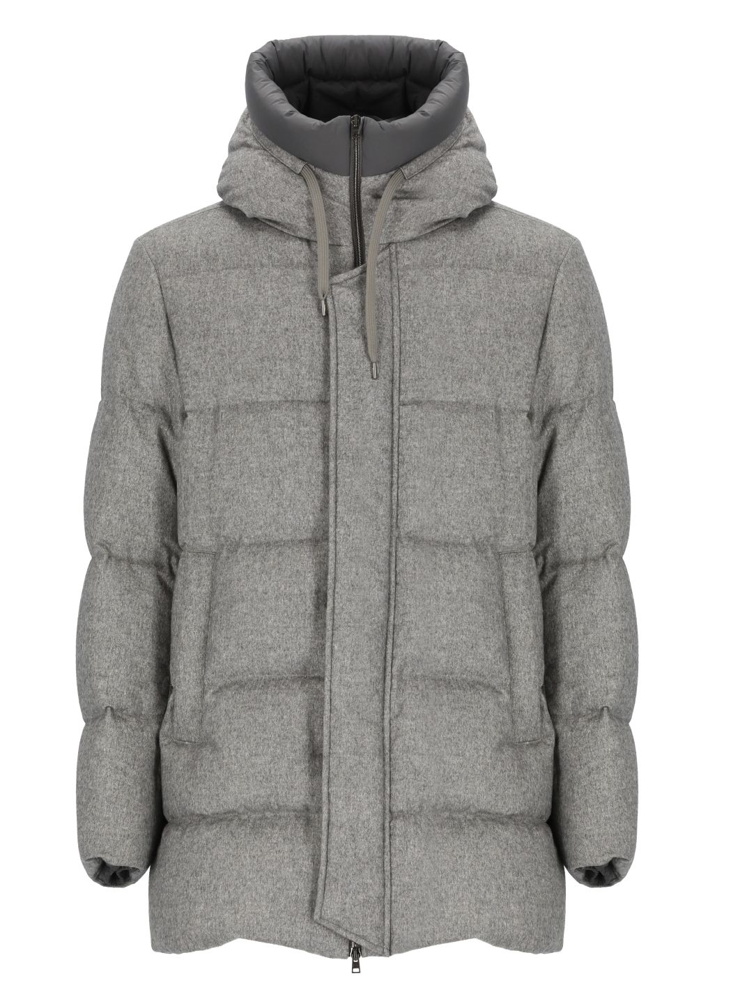 Cashmere and silk padded bomber jacket