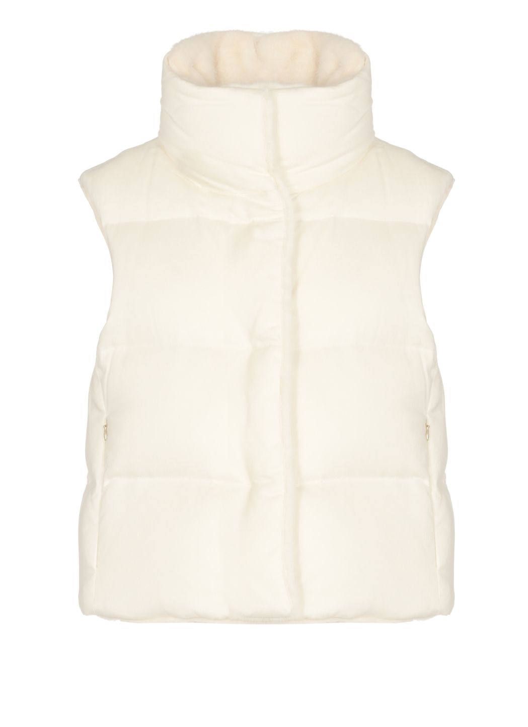 Silk and cashmere vest