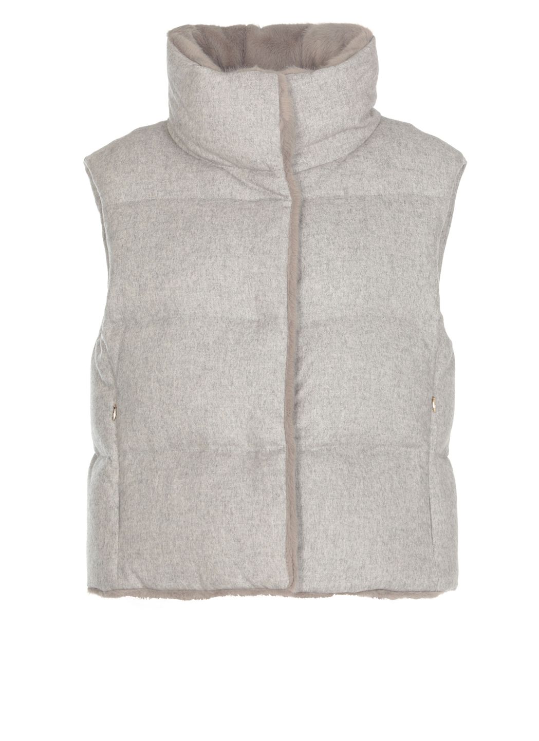 Silk and cashmere vest