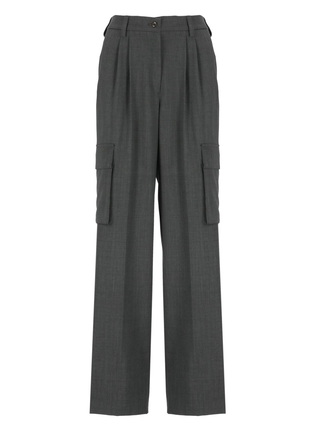 Wool blend palazzo pants