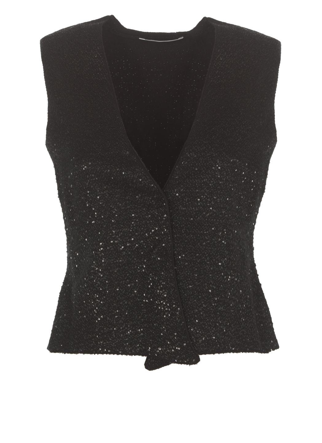 Vest with paillettes