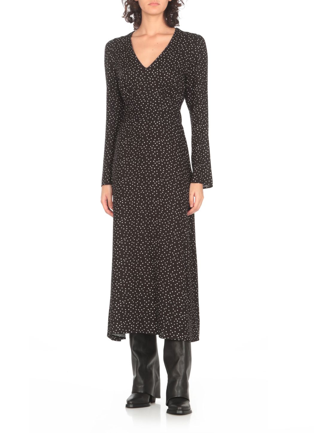 Viscose dress with pois