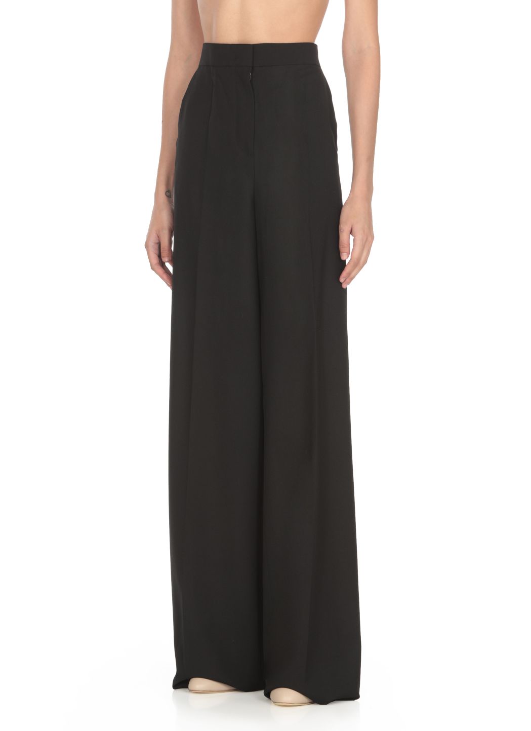 Virgin wool palazzo pants