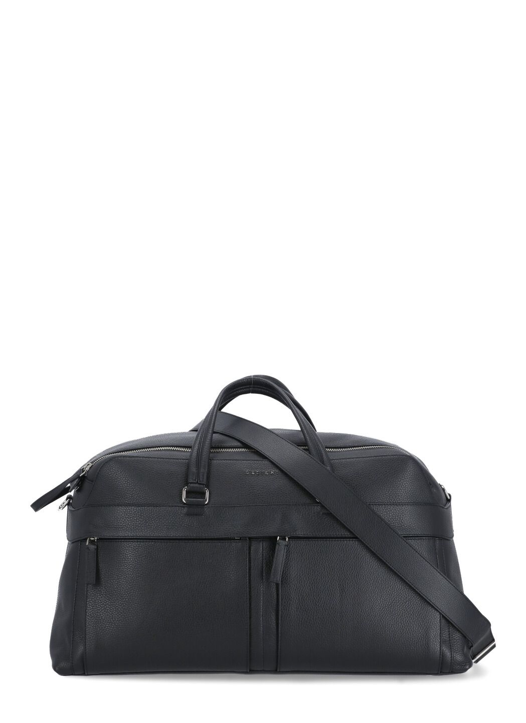 Micron pebbled leather duffel bag