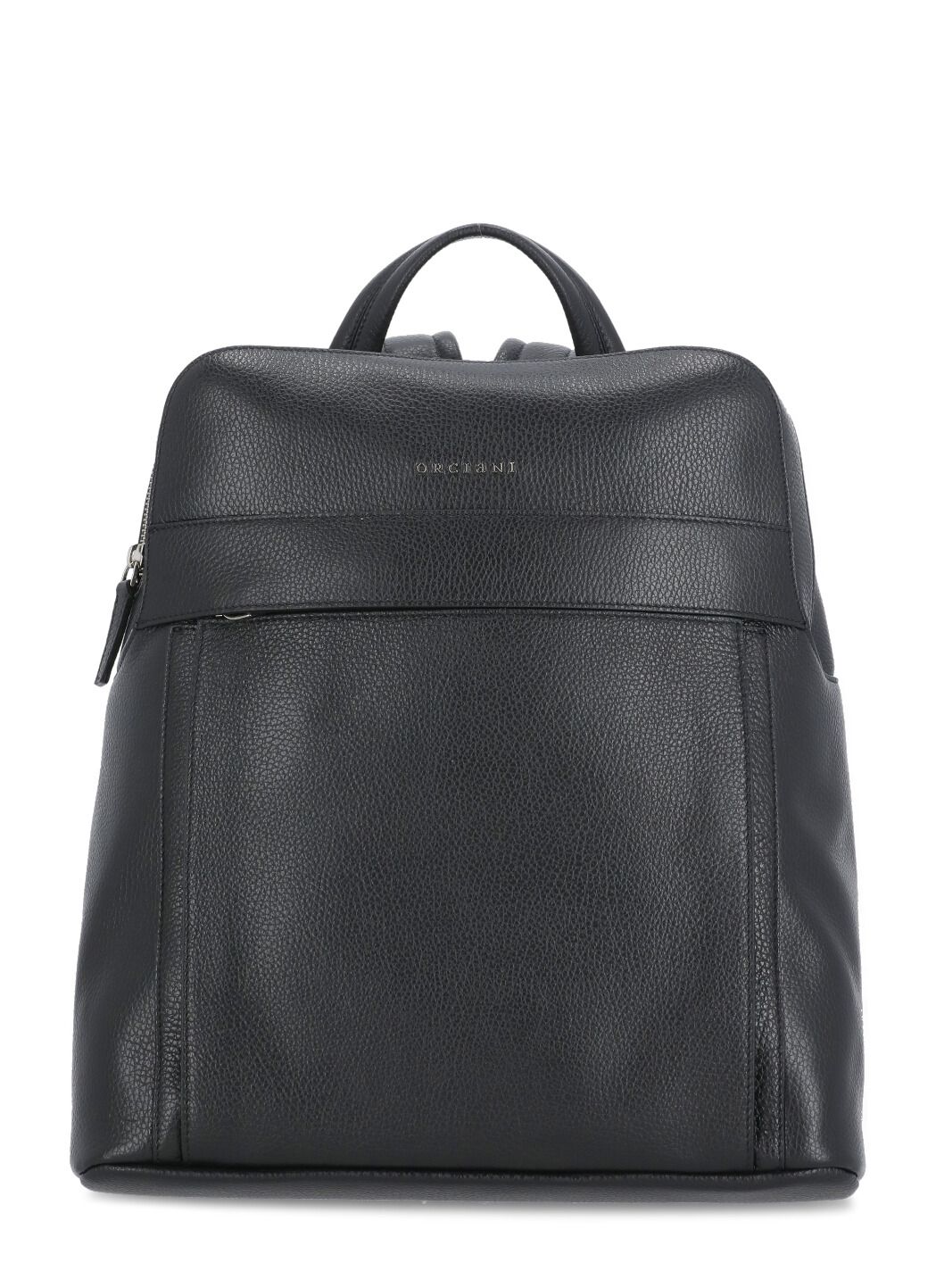 Pebbled leather backpack