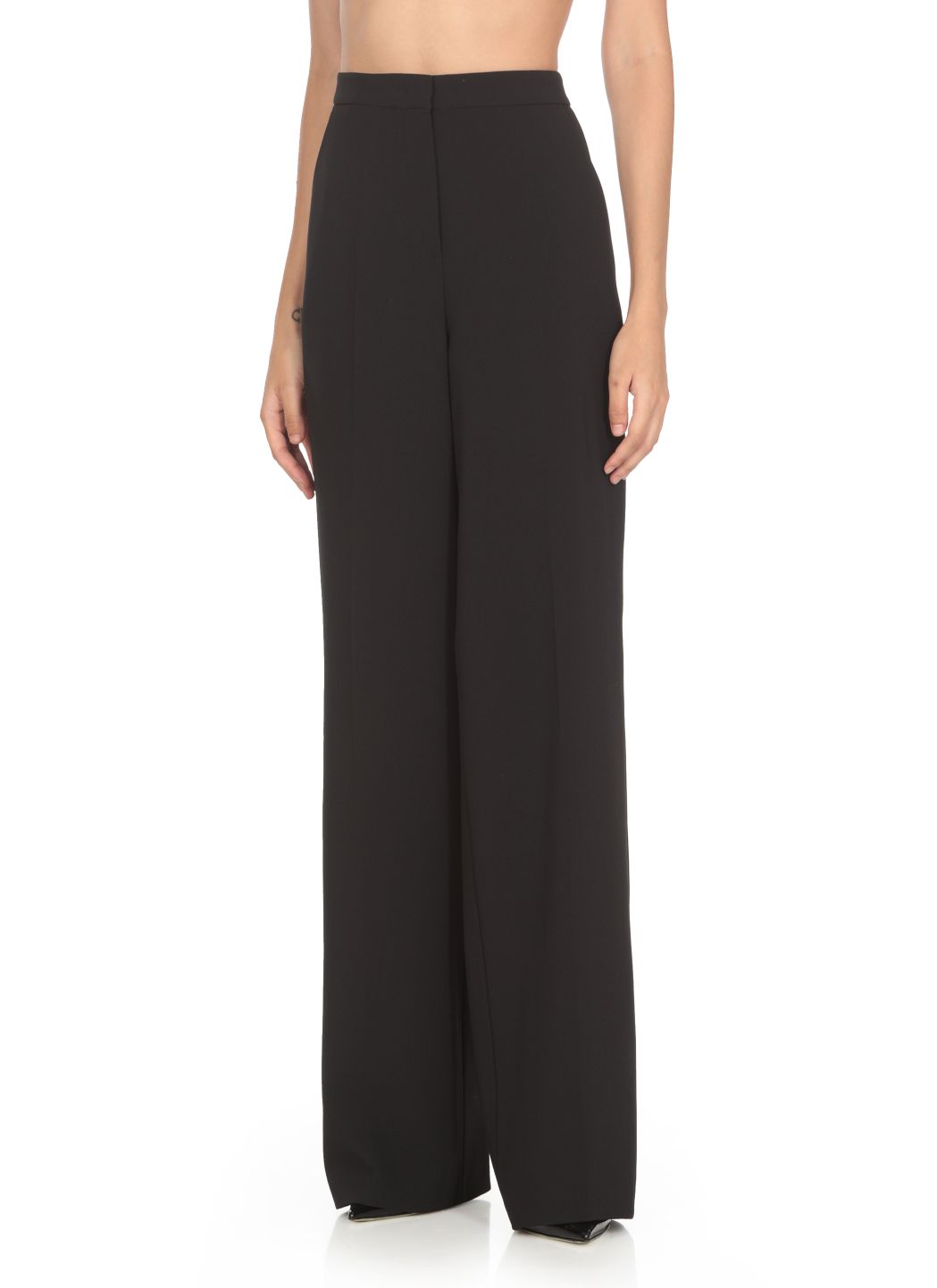 Stretch fabric palazzo trousers