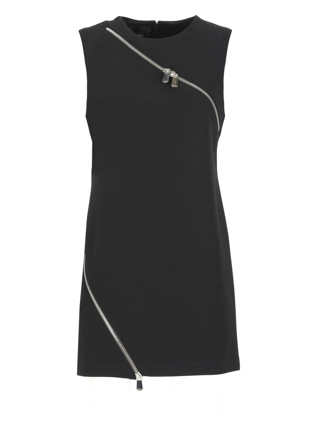 Dress with asymmetric zip