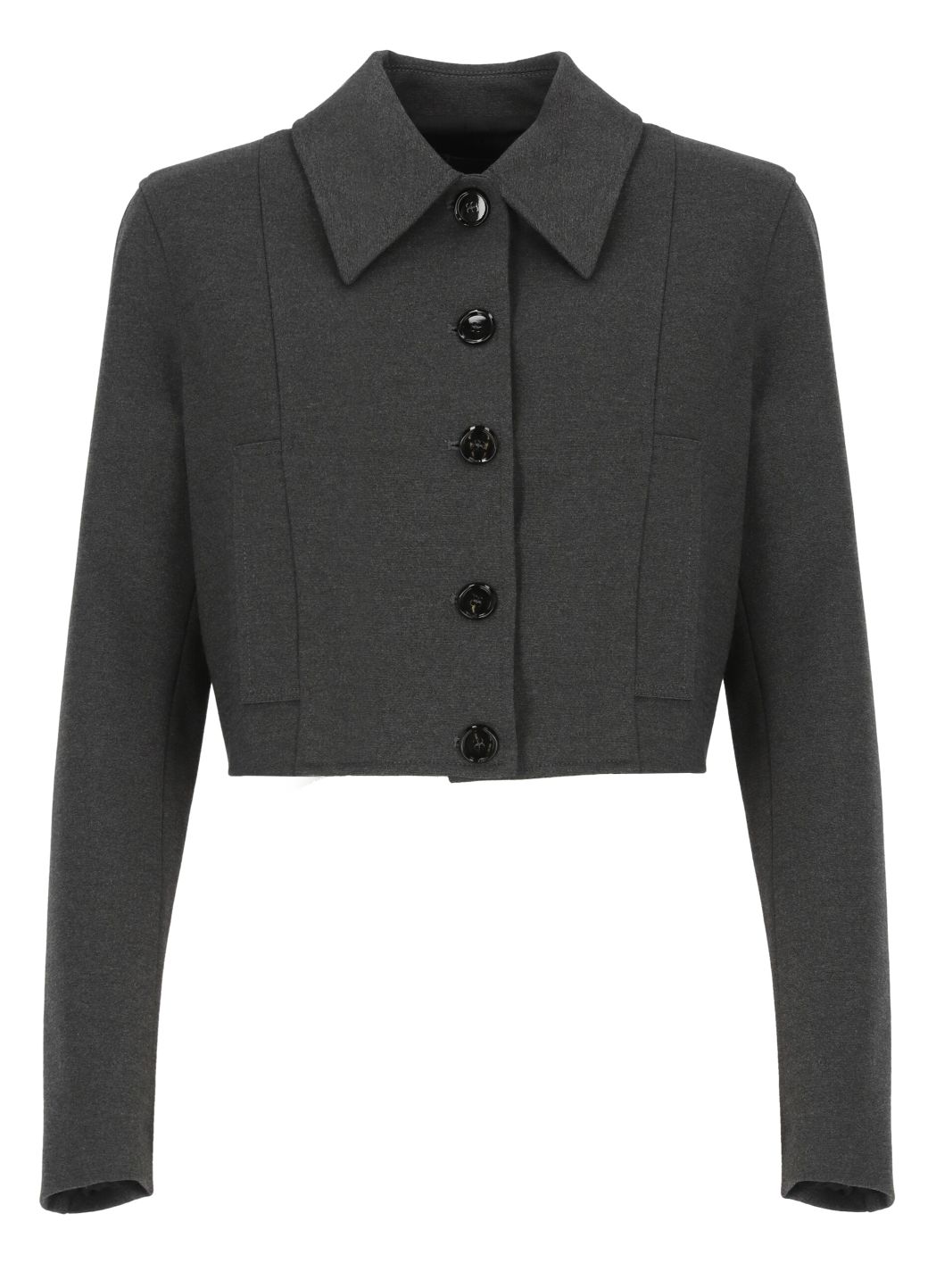 Viscose cropped jacket