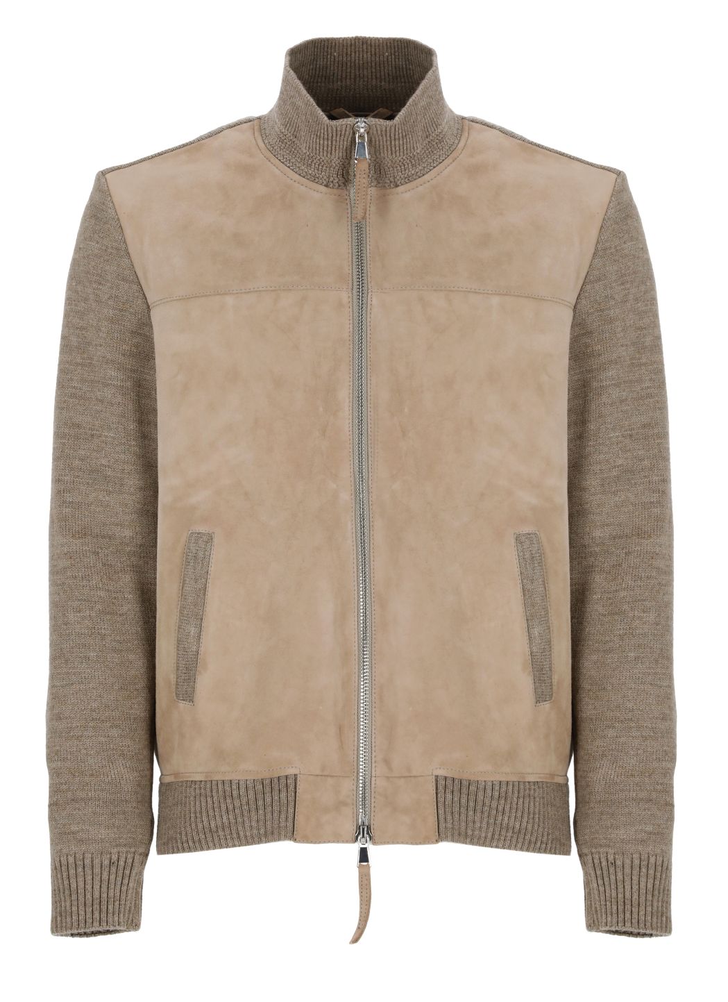 Thames Knit leather jacket