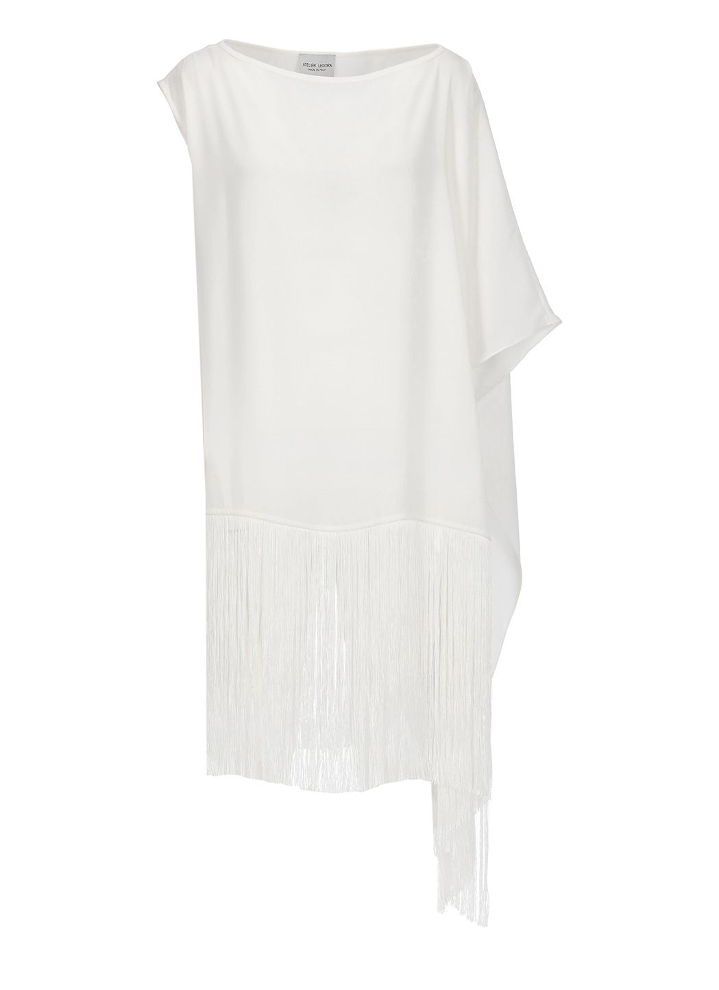 Cady blouse with fringes