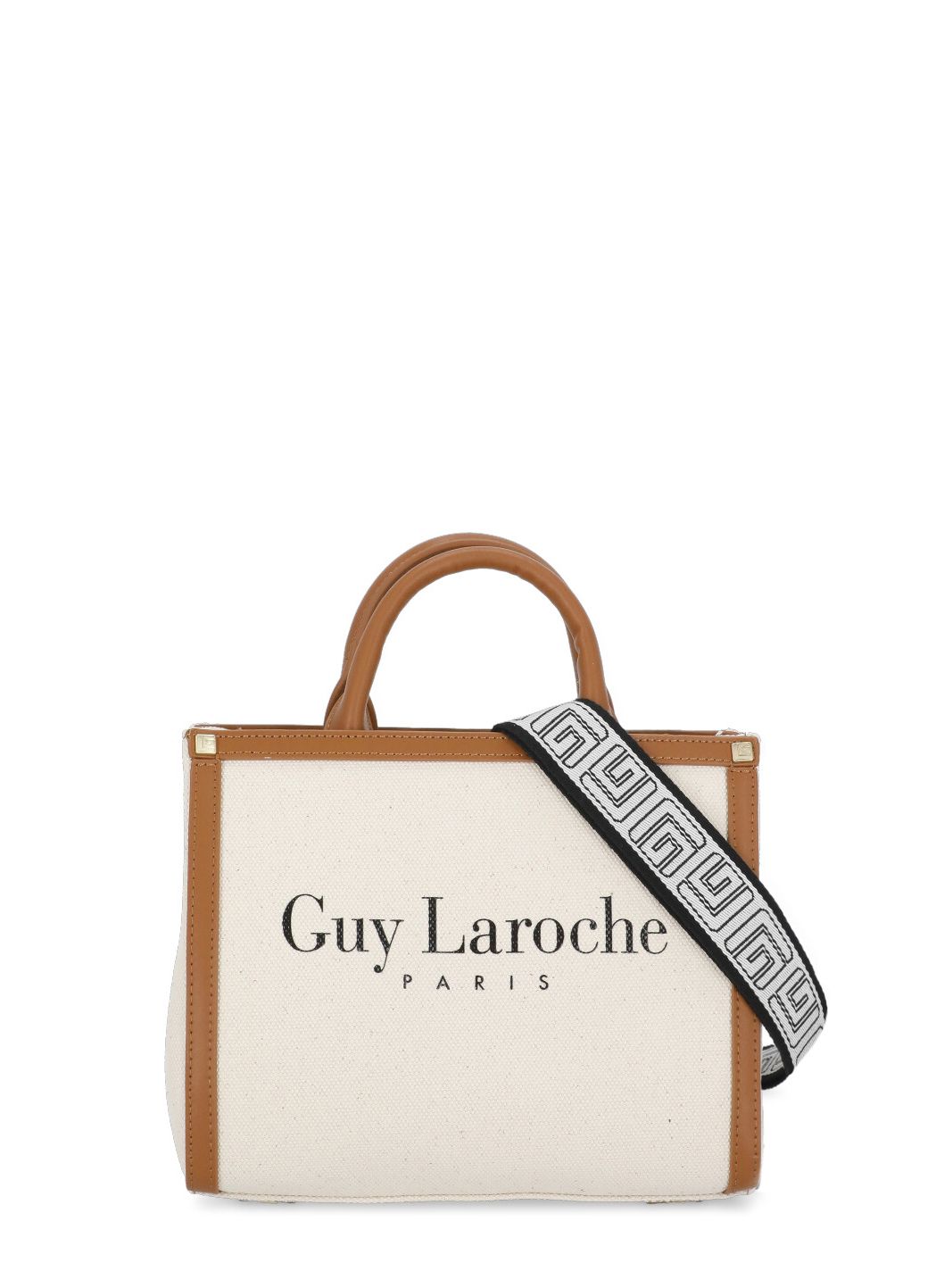 Guy Laroche Logoed Shoulder Bag in White