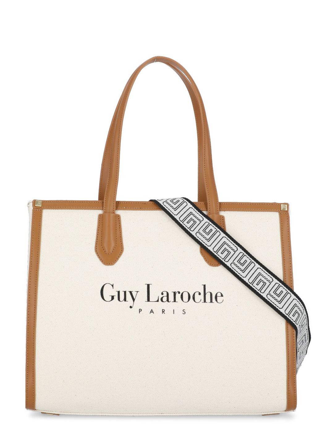 Guy Laroche Logoed Shoulder Bag in Brown