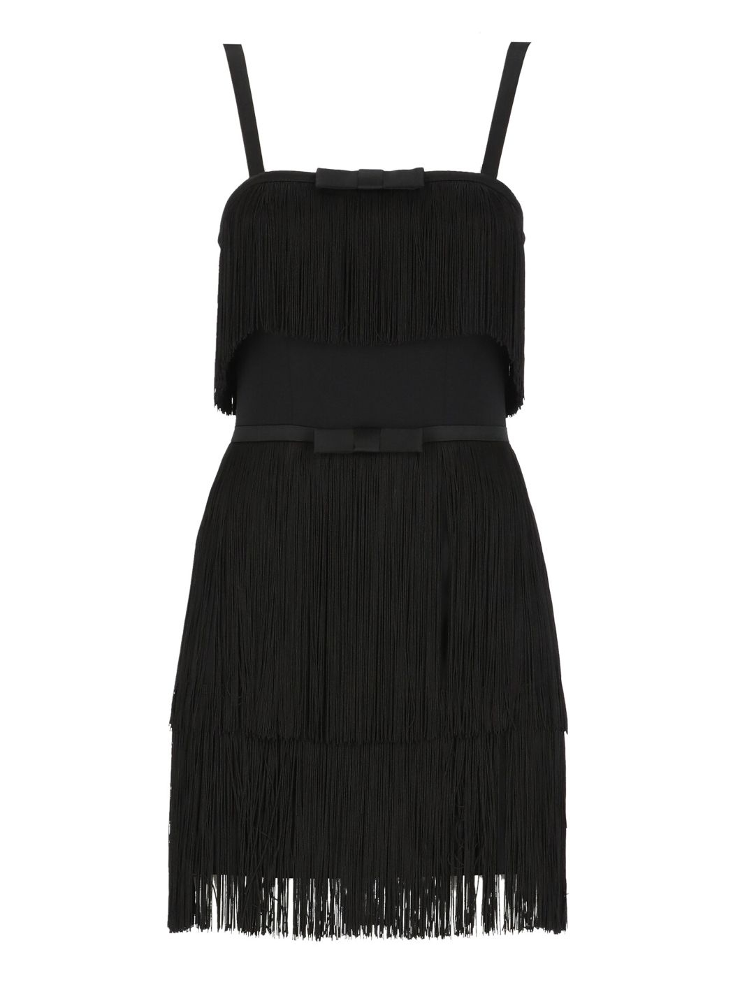 Dress with fringes