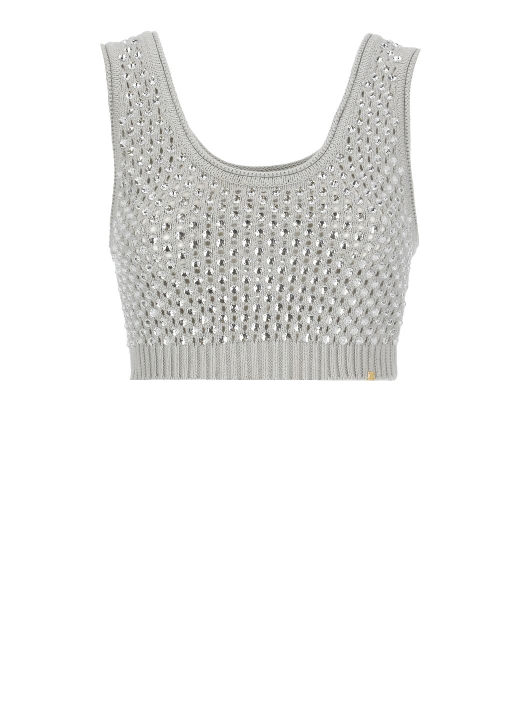 Knitted top with strass