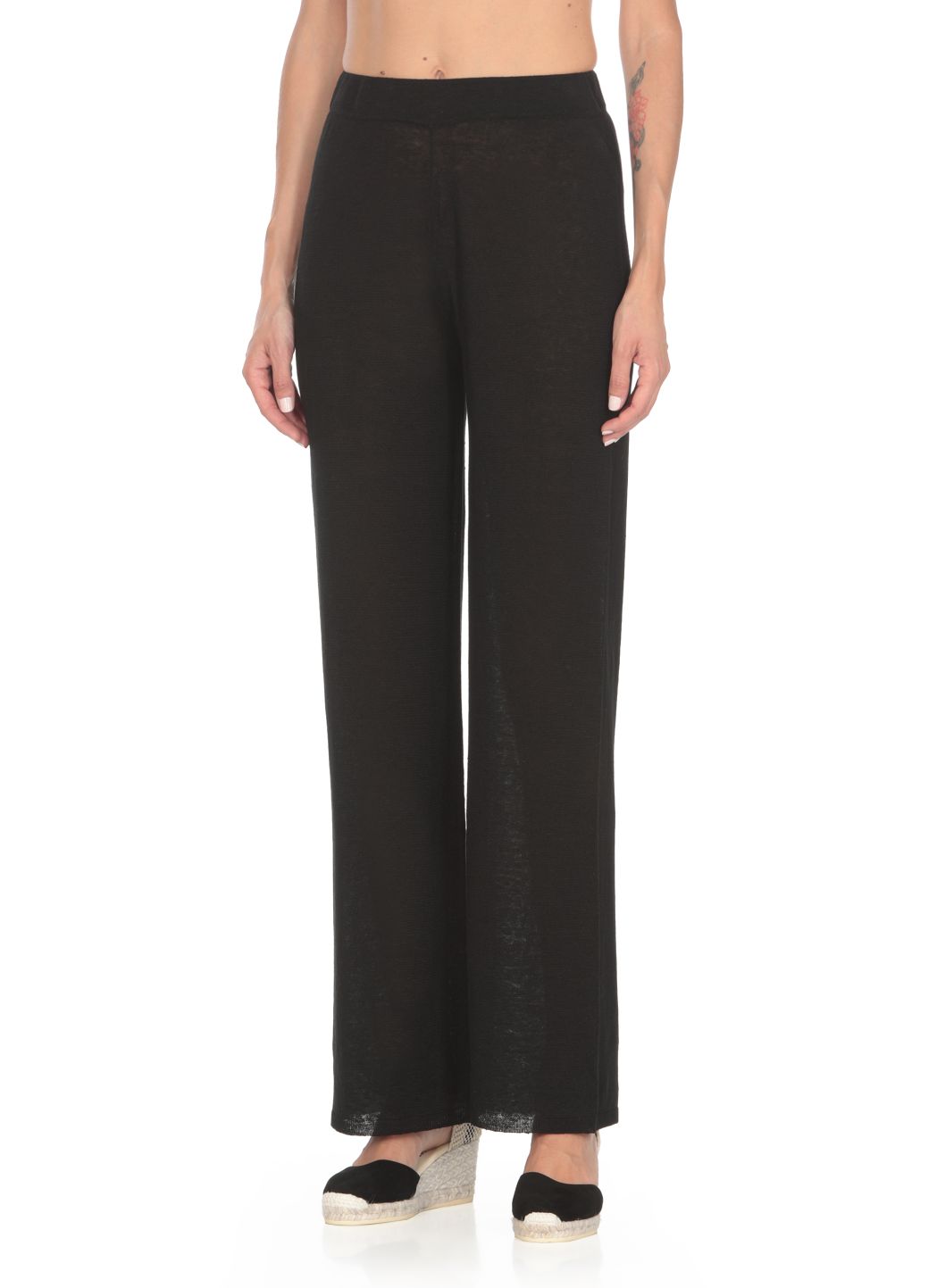 Linen palazzo trousers