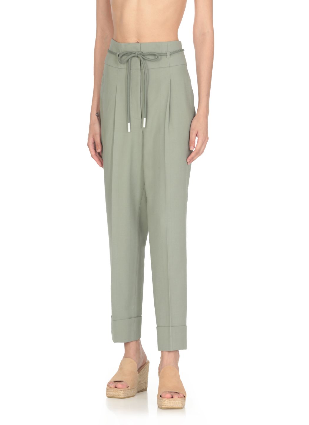 Cotton and linen pants