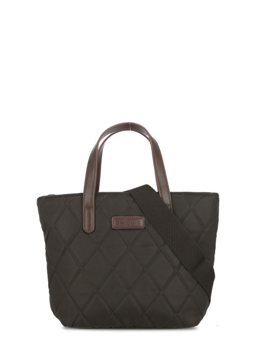 Quilted bag with logo