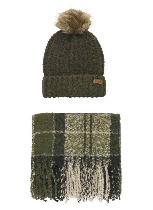 Saltburn beanie and scarf