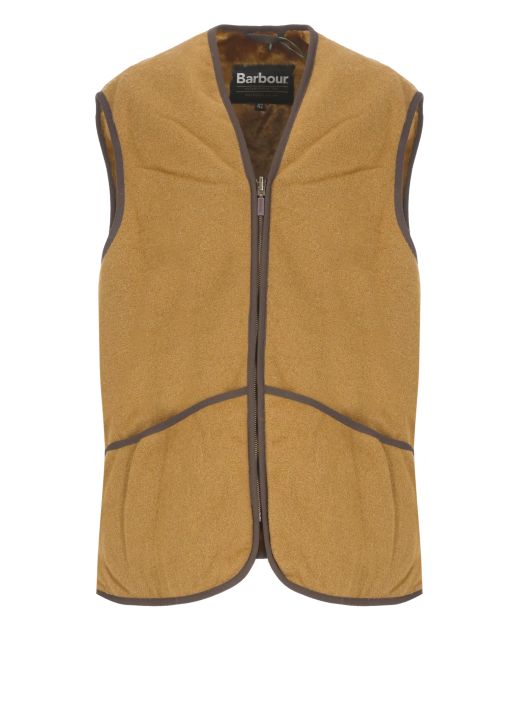 Warm reversible sleeveless jacket