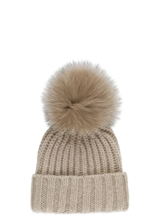 Cashmere beanie cap