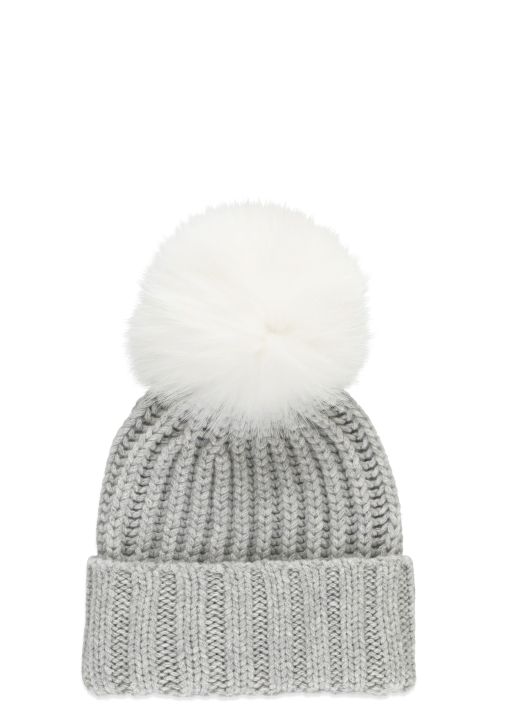 Cashmere beanie cap