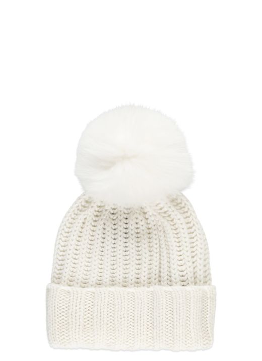 Cashmere beanie cap