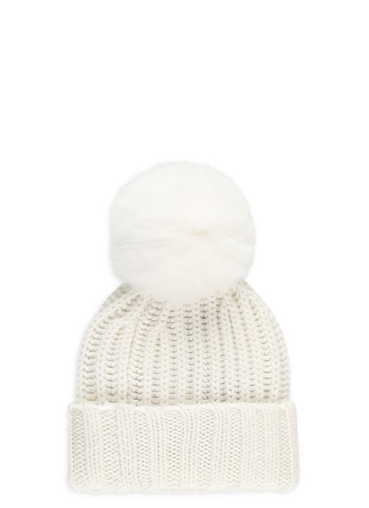 Cashmere beanie cap