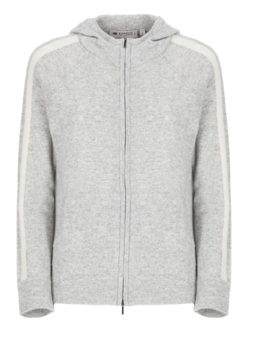 Wool and cashmere hoodie