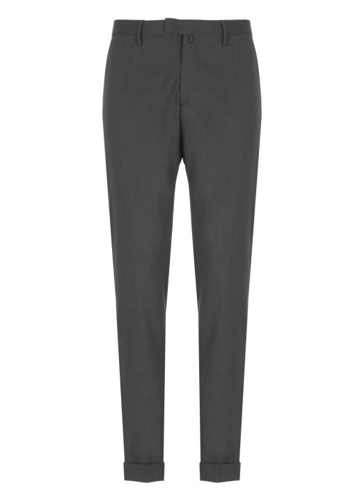 Wool blend trousers