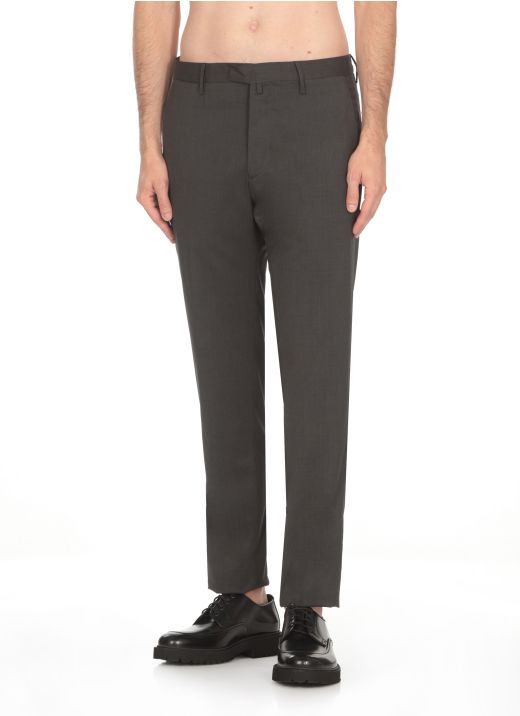 Wool blend trousers