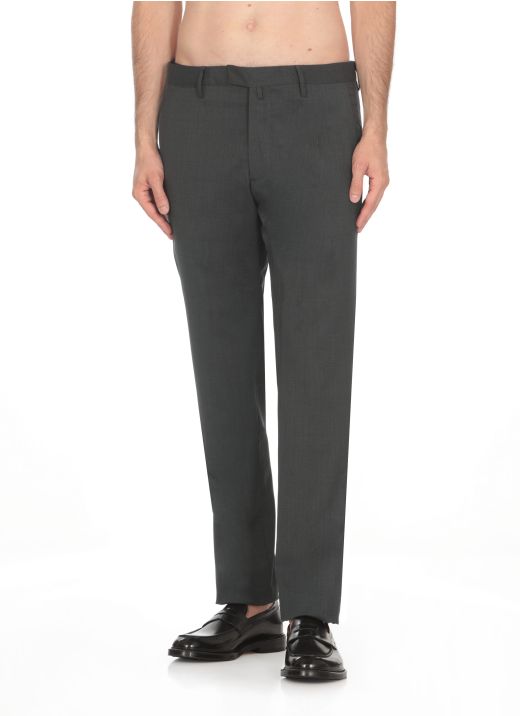 Wool blend trousers