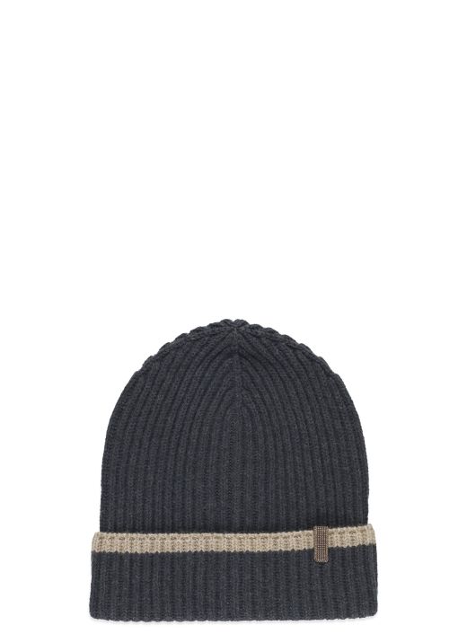 Cashmere beanie cap