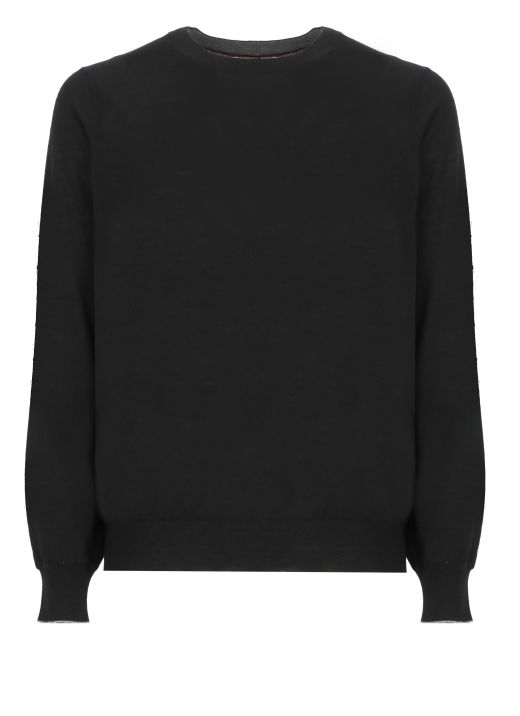 Virgin wool and cashmere sweater