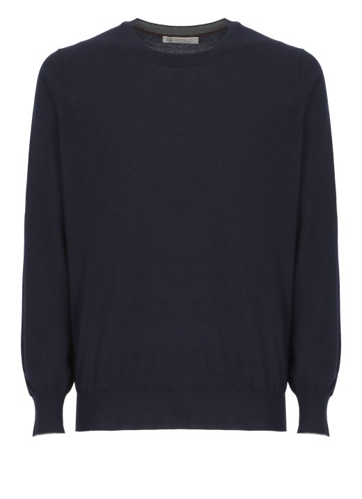 Virgin wool and cashmere sweater