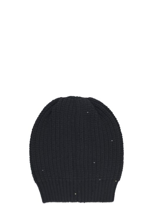 Cashmere and silk beanie