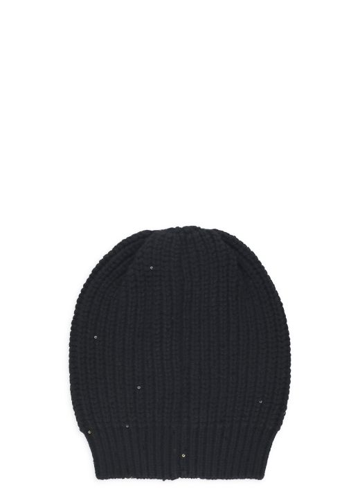 Cashmere and silk beanie