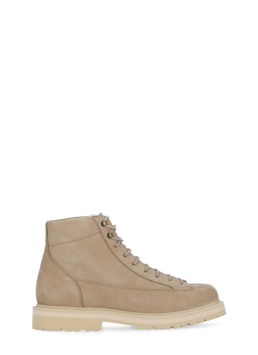 Suede leather boots