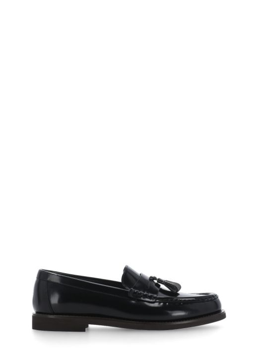 Leather loafers